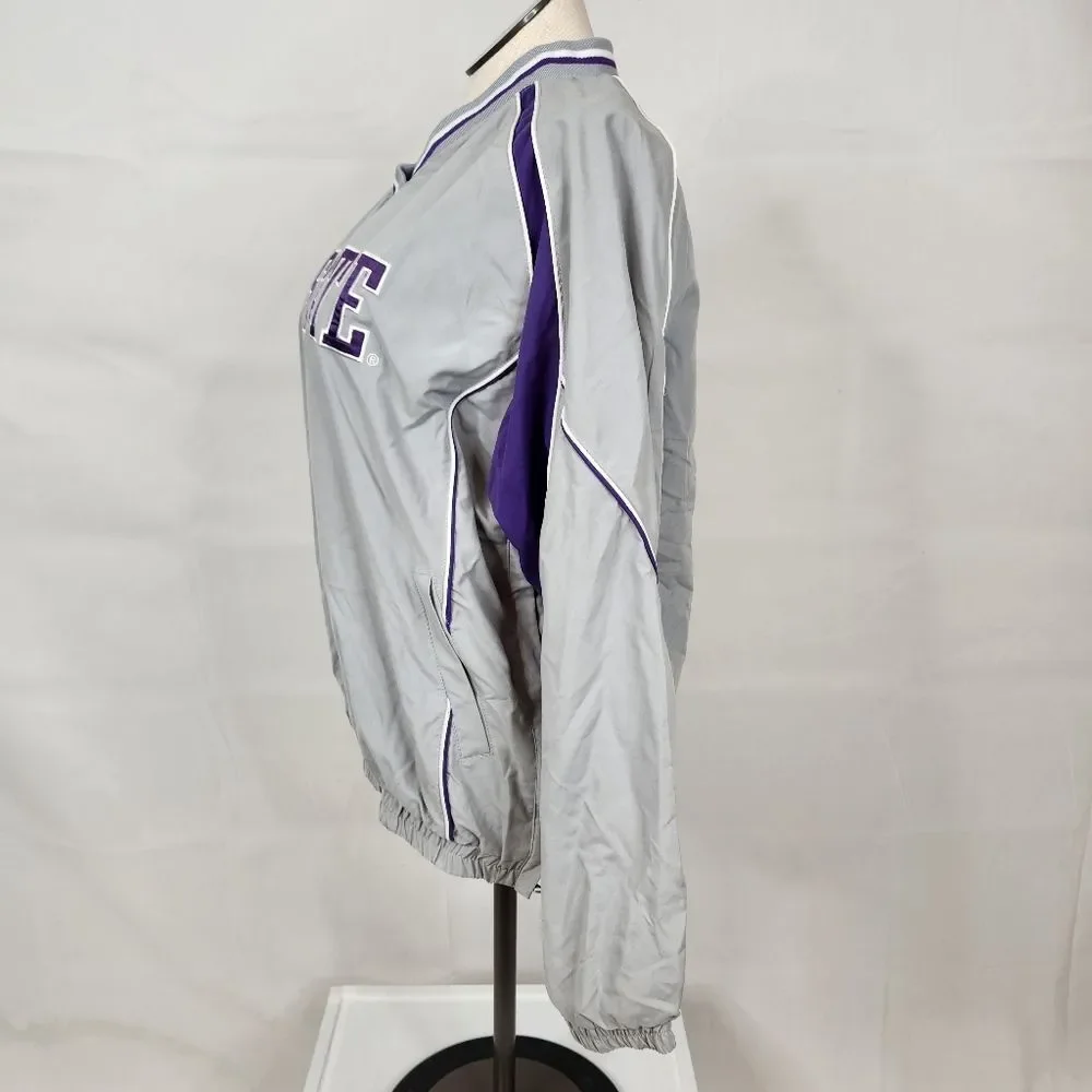 VTG K-State Gray and Purple Pullover Jacket M